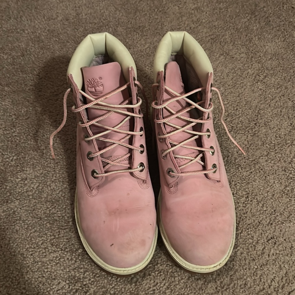 pink timberland boots - Picture 3 of 4